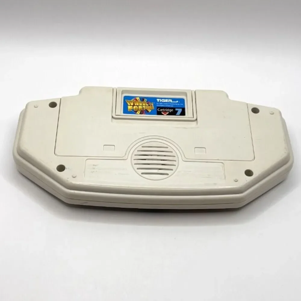 Vintage Wheel of Fortune Electronic Game w/ Cartridge Complete Works Tiger 1995